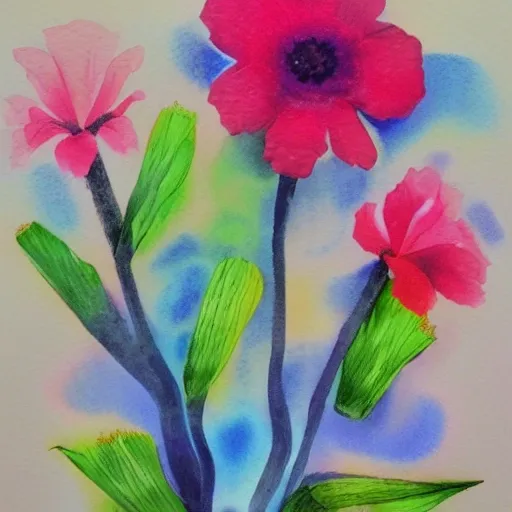 Flower , Water Color