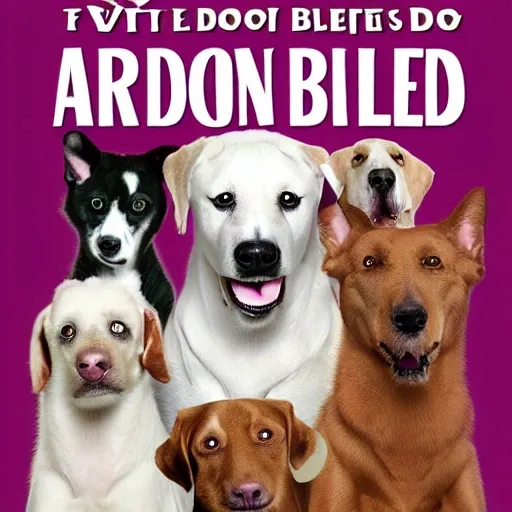 cover for a book on dog breeds for children