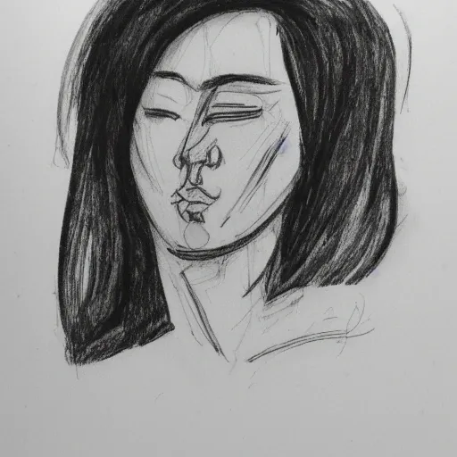 woman, drawing