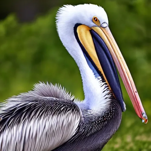 cute pelican face, Cartoon