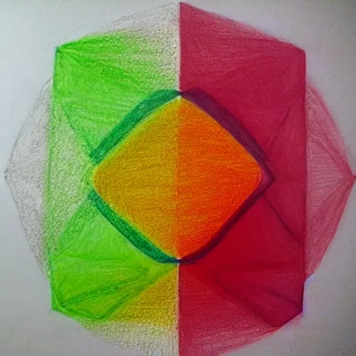 geometria trancendente, nudo cuadriculado entrelazado, Pencil Sketch, +18, 3D