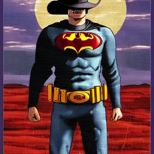 Western Batman AI Art