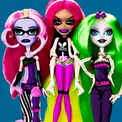 monster high dolls that look like late-night talk show hosts