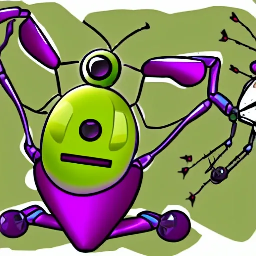rebug logo robotic bug , Cartoon