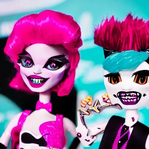 monster high dolls that look like late-night talk show hosts