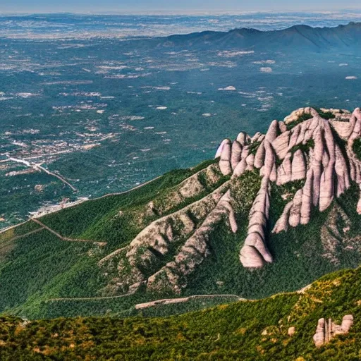 Montaña de Montserrat , mapa