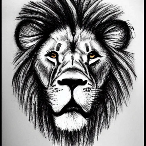 Lion Head Sketch - Free Stock Images & Photos - 3382375 |  StockFreeImages.com