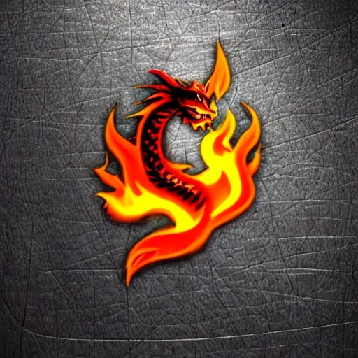 dragon_ oriental_warrior_logo_fire_smoke_rage.