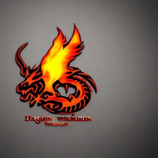 dragon_ oriental_warrior_logo_fire_smoke_rage.