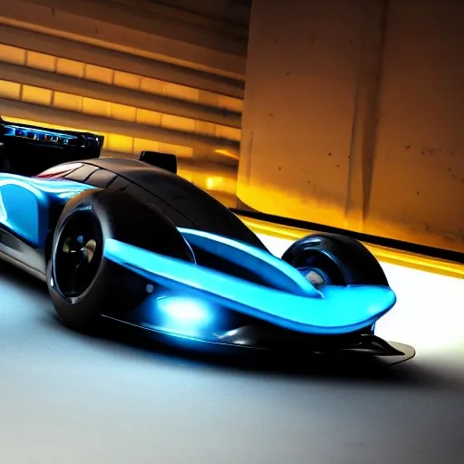 a future racing car, cool wheels, futuristic puma gt,cyberpunk, realistic, cinematic light,  glowing tires, cool body lighting,  4K, 8K