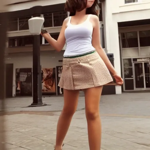 Beautiful Woman Wearing Short Skirt Isolated Stock Photo 49218034 |  Shutterstock