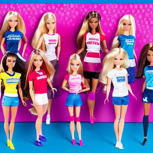 Barbie Football Team