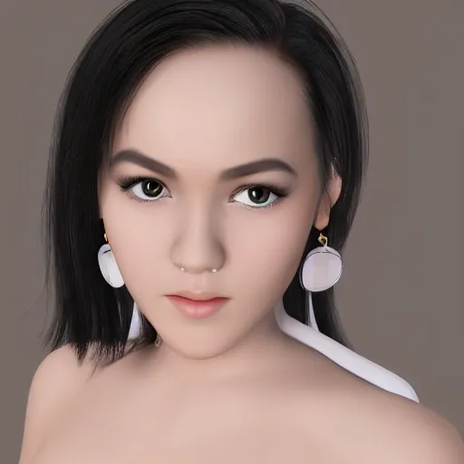 Beautiful Girl: raisa Andriana Model, 3D