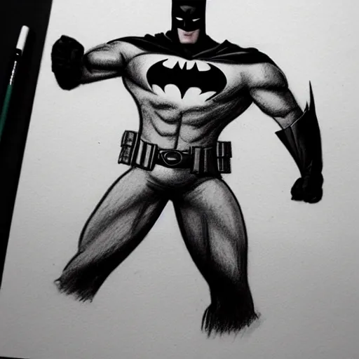 Batman Pencil Drawing - Detailed Sketch of Batman by Faizan Ghafoor