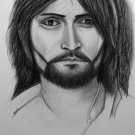 Amazing Pencil Portrait Of Jesus Christ