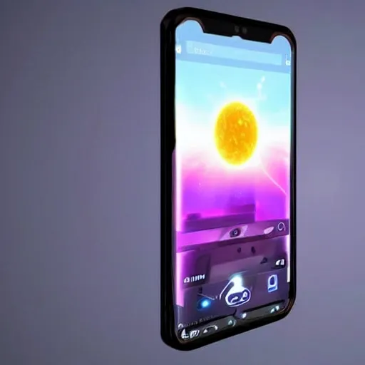 Futuristic smartphone that will control a planet 