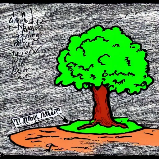 a tree, Cartoon