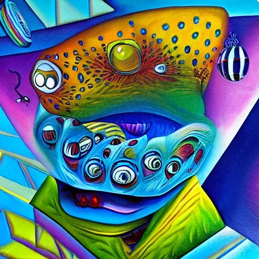 , Cartoon, 3D, Trippy, Oil Painting, 3D