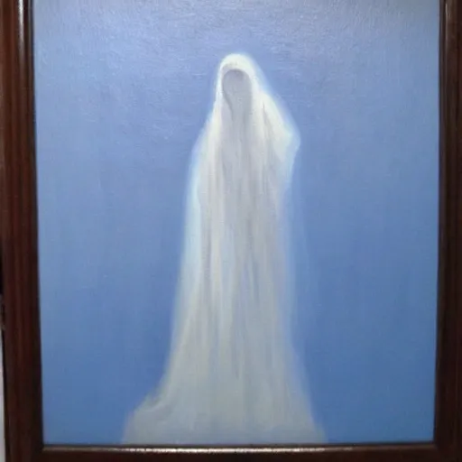 ghost standing blue figure another ghost
, Oil Painting