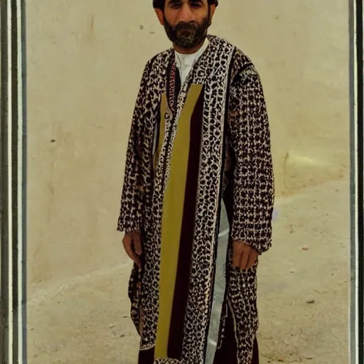 Palestinian men with Kufiya Folk Pattern