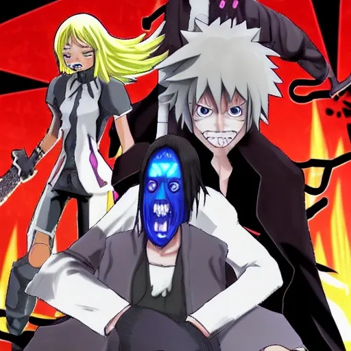 What if? Makima (Chainsaw man) got the Rinne Sharingan as a third eye and 2 byakugan (Naruto), aquired the hogyoku (Bleach), 
absorbed the zero point (Fortnite) into her body then made herself one with Adam and Lilith, took in her possesion Longinus and Cassius Spears 
(Evangelion) with all the soul king parts and yhwach schrift (Bleach), aquired the drama and theather witch powers from featherine (Umineko), 
absorbed the six humans souls (Undertale) and the infinity stones incrusted in the chest (Marvel Universe)