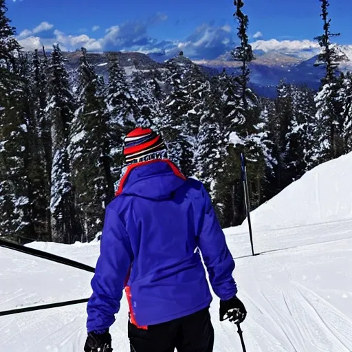 skifahrer
, Trippy, Oil Painting