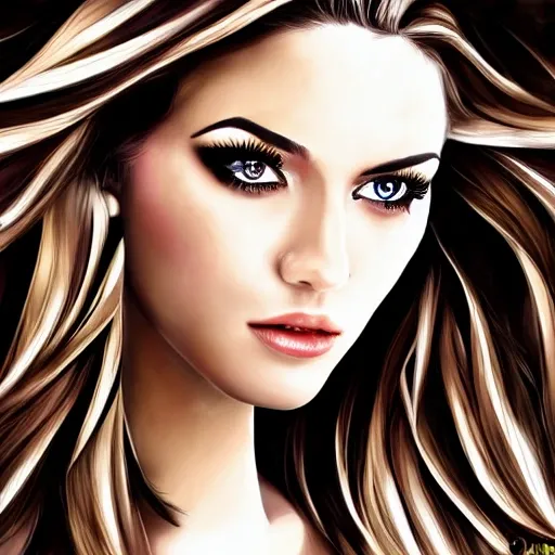 super hyper realistic portrait of a beauty readhead girl,1girl,pretty woman,hypnotic eyes,realistic shaded, fine details