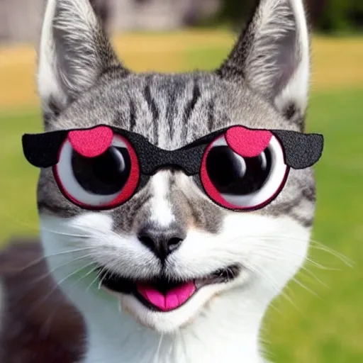 smiling cat dog llama googly eyes team - Arthub.ai