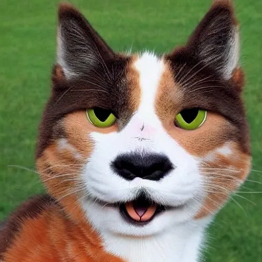 smiling cat dog llama googly eyes team