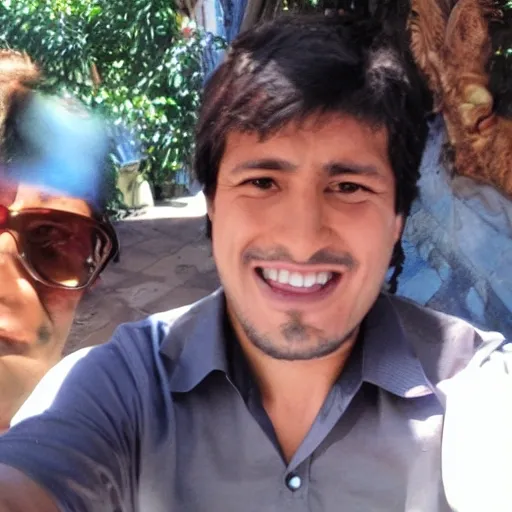  chico peruano selfie en el que aparezcas sujetando el papel.