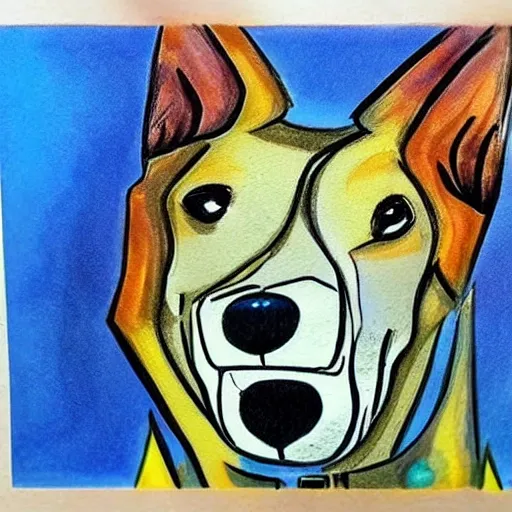 dog, 3D, Cartoon, Water Color, Oil Painting, Trippy, Cartoon