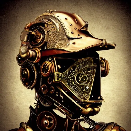 steampunk helmet fantasy art mask robot ninja stylized digital illustration sharp focus, elegant intricate digital painting artstation concept art global illumination ray tracing advanced technology chaykin howard and campionpascale and cooke darwyn and davis jack, Trippy, Trippy