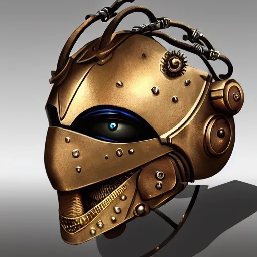 steampunk helmet fantasy art mask robot ninja stylized digital illustration sharp focus, elegant intricate digital painting artstation concept art global illumination ray tracing advanced technology chaykin howard and campionpascale and cooke darwyn and davis jack, Trippy, Trippy, Cartoon