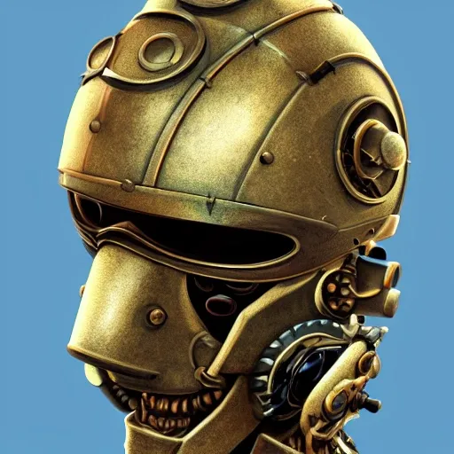 steampunk helmet fantasy art mask robot ninja stylized digital illustration sharp focus, elegant intricate digital painting artstation concept art global illumination ray tracing advanced technology chaykin howard and campionpascale and cooke darwyn and davis jack, Trippy, Trippy, Cartoon, 3D