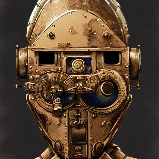 steampunk helmet fantasy art mask robot ninja stylized digital illustration sharp focus, elegant intricate digital painting artstation concept art global illumination ray tracing advanced technology chaykin howard and campionpascale and cooke darwyn and davis jack, Trippy, Trippy, Cartoon, 3D, Pencil Sketch, Oil Painting