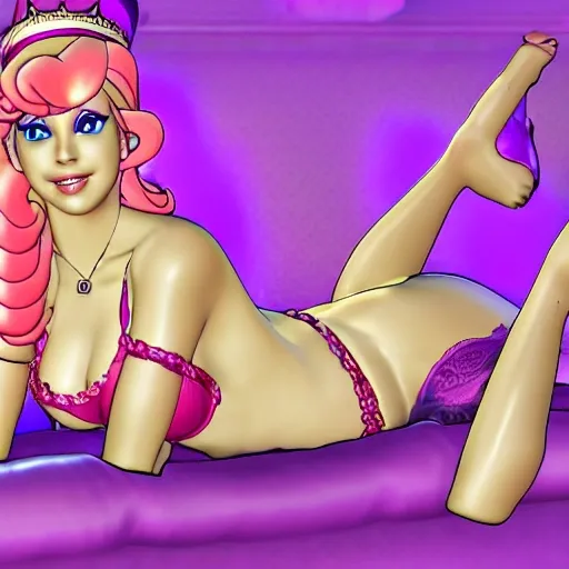 Sexy Princess Peaches, Trippy, 3D, 3D