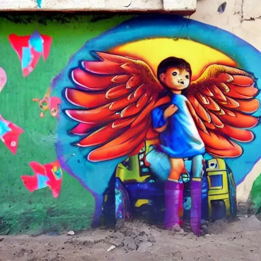   niño oscuridad favela angel

