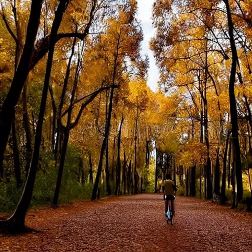 Imagina un bosque en otoño, con hojas de colores cálidos como naranjas, rojos y amarillos. El sol brilla a través de las ramas de los árboles, creando sombras y reflejos de luz en el suelo. El aire fresco y crujiente del otoño llena tus pulmones mientras caminas por el sendero del bosque. A medida que avanzas, el sonido de las hojas crujientes bajo tus pies te acompaña. De repente, escuchas un sonido suave y distante, como si algo se estuviera acercando. Al mirar hacia arriba, ves un grupo de pájaros volando en formación V hacia el sur para el invierno. La vista es impresionante y te deja sin aliento. Continúas caminando por el sendero mientras disfrutas de la belleza del bosque en otoño.
