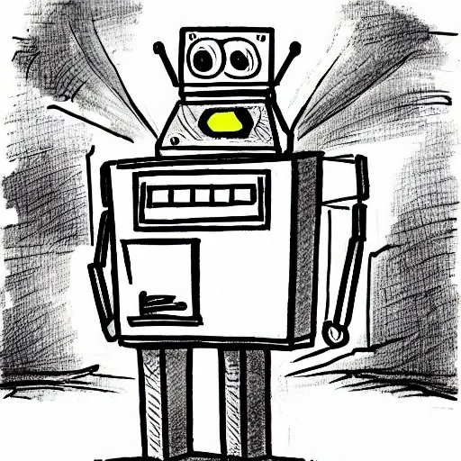 un robot , Cartoon