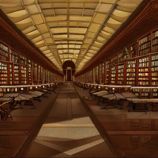 realistic classic university library, portrait full body european teen sit studying, aisle with a lot of tables, beautiful scenery, perfect picture quality, bright colors, unreal engine highly rendered, extremely detailed face and eyes, oil on canvas, trending on artstation, featured on pixiv, cinematic composition, extreme detail, metahuman creator, Size: 1920x1080