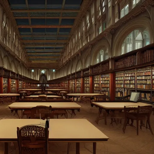 realistic classic university library, foreground, portrait european teen boy studying with laptop, aisle with a lot of tables, students, beautiful scenery, perfect picture quality, bright colors, unreal engine highly rendered, extremely detailed face and eyes, oil on canvas, trending on artstation, featured on pixiv, cinematic composition, extreme detail, metahuman creator, Size: 1920x1080
