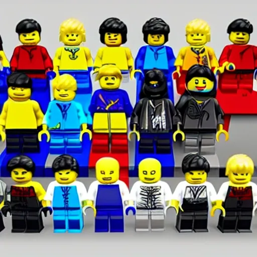 group of lego journalist, Cartoon, 3D