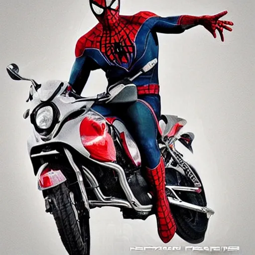 moto spiderman 