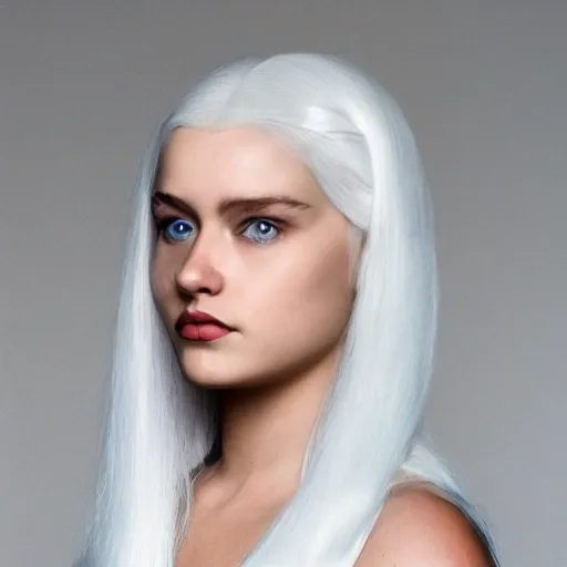 Valyrian female, long pale white hair