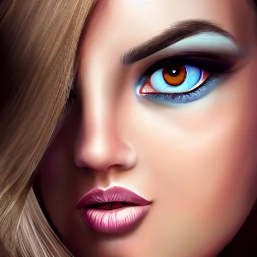 super hyper realistic portrait of a beauty readhead girl,1girl,pretty woman,hypnotic eyes,realistic shaded, fine details