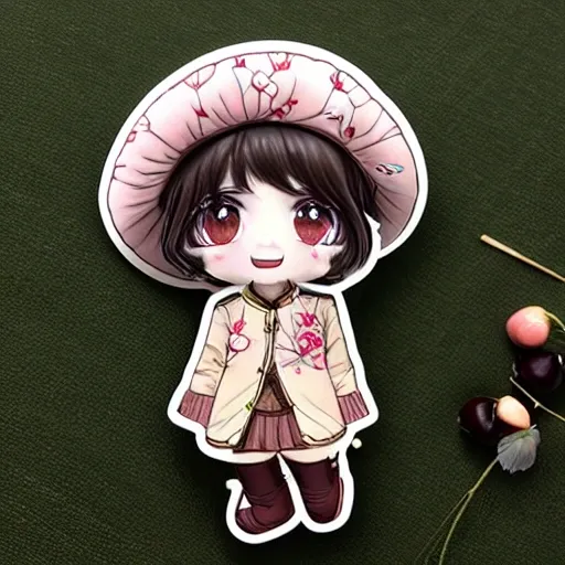 (masterpiece),(best quality),(ultra-detailed), (full body:1.2), 1girl,chibi,cute, smile, open mouth, flower, outdoors, ((playing with a cute dog)), beret, jacket, blush, tree, :3, shirt, short hair, cherry blossoms, green headwear, blurry, brown hair, blush stickers, long sleeves, bangs, black hair, pink flower, (beautiful detailed face), (beautiful detailed eyes), <lora:blindbox_V1Mix:1>