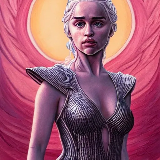 Daenerys Targaryen, highly detailed, Trippy