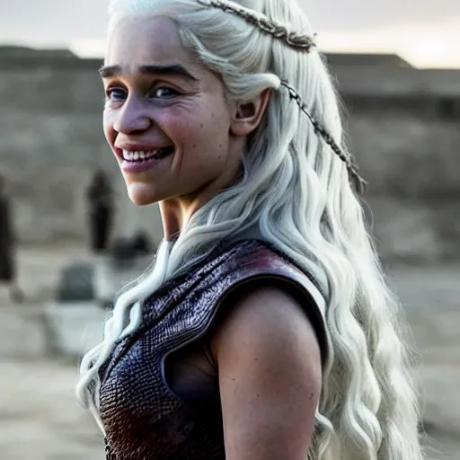 smiling Daenerys Targaryen