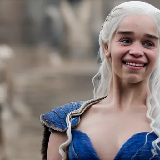 smiling Daenerys Targaryen