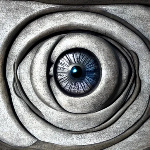 sculpture of an eye